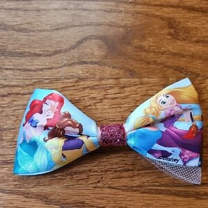 Disney Princess Bow with Red Glitter Accent